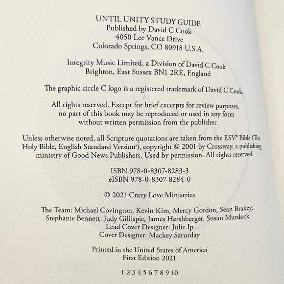 Until Unity” Study Guide by Francis Chan - First Edition (2021) - Picture 5 of 8
